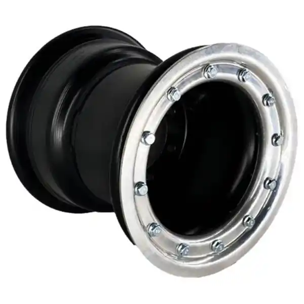 Jante Beadlock 8x8 / 4x110 et 4x115 / 3+5 Frette Chrome Bon Marché
