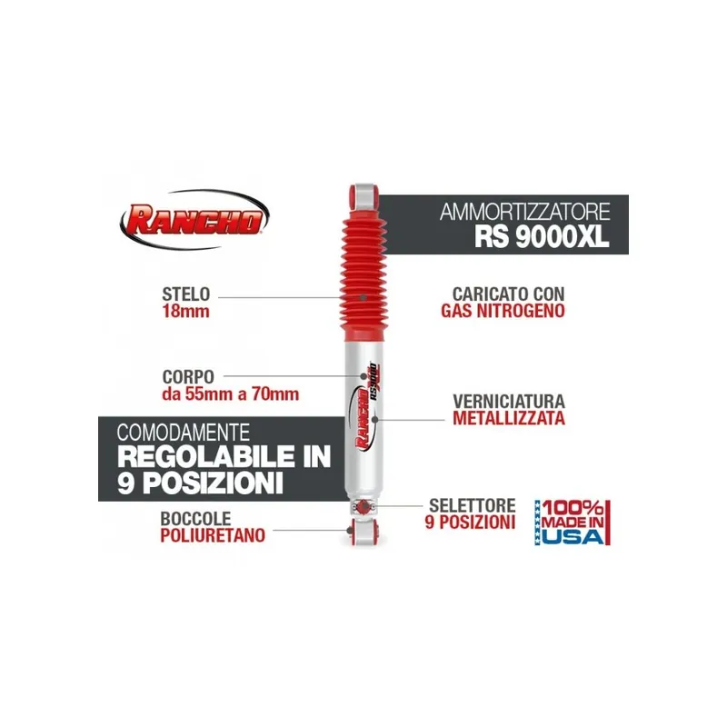 Prix Choc RANCHO 9000 XL AMORTISSEUR POUR NISSAN PICK UP D21 ARRIÈRE