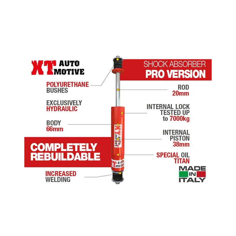 AMORTISSEUR AVANT +6cm XT AUTOMOTIVE "VERSION PRO" POUR TOYOTA HDJ 80 Satisfait Ou Remboursé