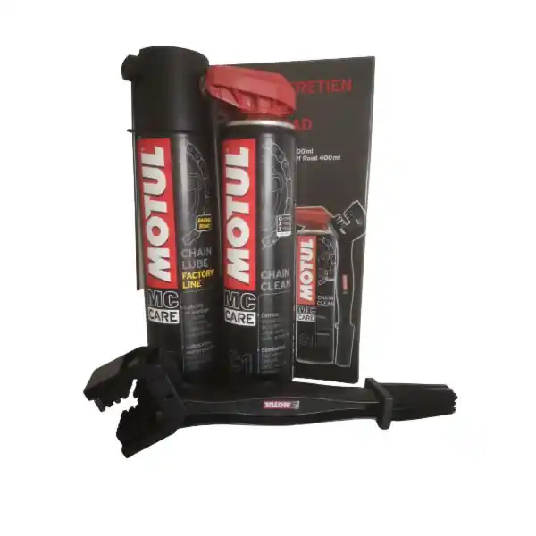 Kit entretien de chaine route graisse (400ml) + dégraissant (400ml) + brosse Petit Prix