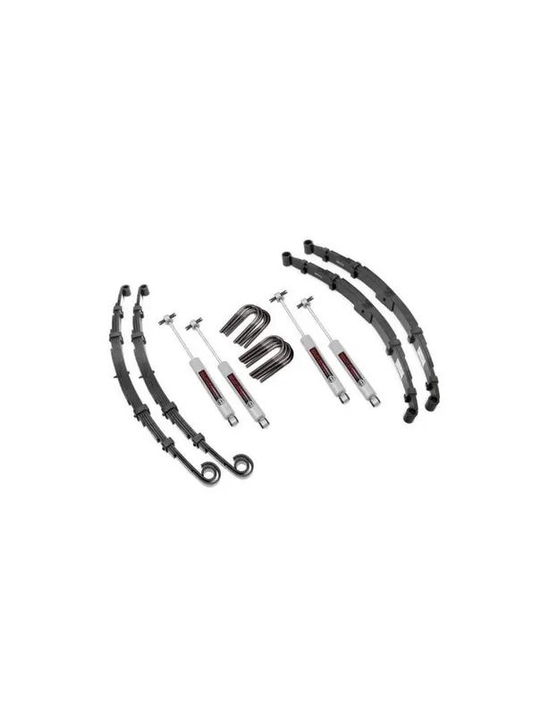 Kit suspension Rough Country +6.5 cm Jeep CJ5/CJ7 Gros Lot