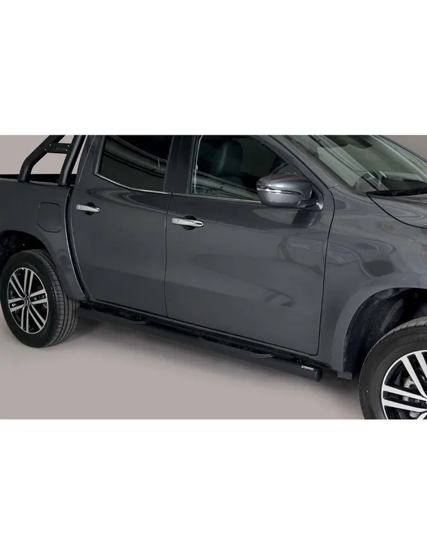 Marche-pieds Noir tubulaires Mercedes X-Class › 2017 Meilleur Choix