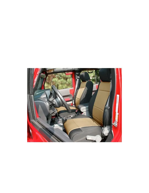 Dernier Modèle Housses sièges Av.Rugged Ridge Black/Tan Jeep Wrangler JK › 2011