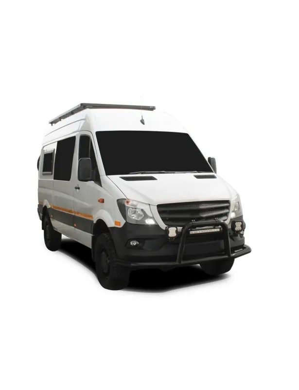 Vente Directe Mercedes Benz Sprinter 144in/MWB Empattement sans rails OEM ( 2006- actuel) Kit de galerie de toit Slimline II