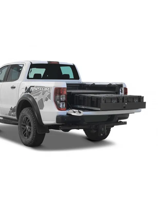 Kit de tiroir Wolf Pack pour un Ford Ranger Raptor (2019-jusqu'à présent) avec doublure de benne Premium