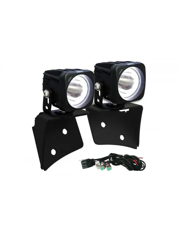 Kit Optimus LED Round Spot Halo Wrangler JK Commande En Gros