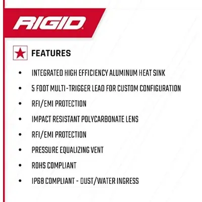 Exterior Multi Purpose LED by RIGID INDUSTRIES - 90133 Produit De Marque