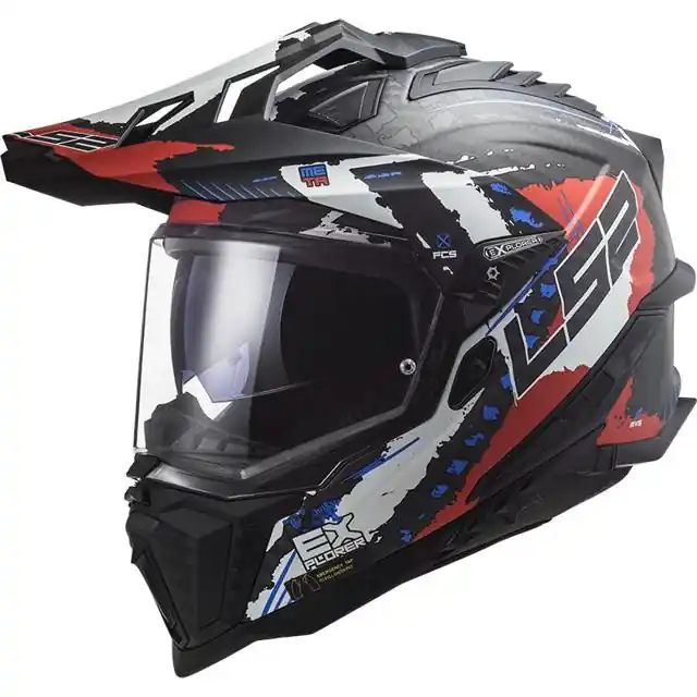 Pas Cher LS2 Casque MX701 EXPLORER CARBON EXTEND
