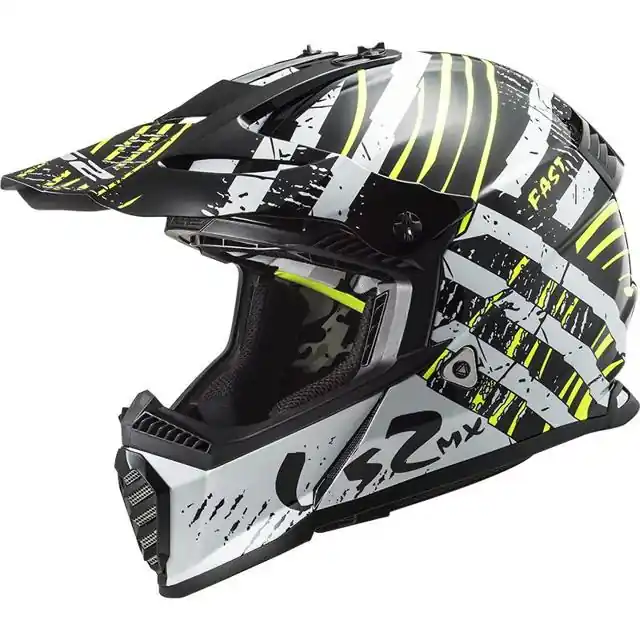 Expédié Aujourd’hui LS2 Casque cross MX437 FAST EVO VERVE - 2XL