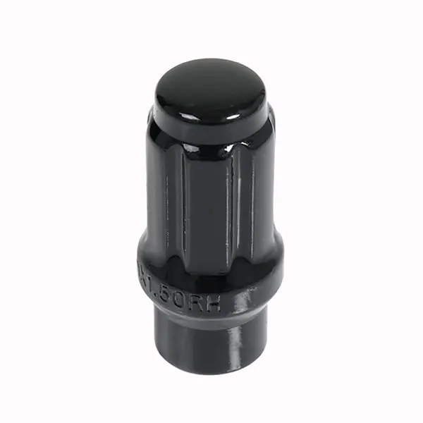 6 Spline Black Nut 1PC 60° ET Seat - 12x1.50mm - 17/19/21mm Hex - 726E2KC - 8BN Quantité Limitée