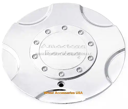 American Racing Cap American Racing 608 Chrome Full Cover Gros Lot